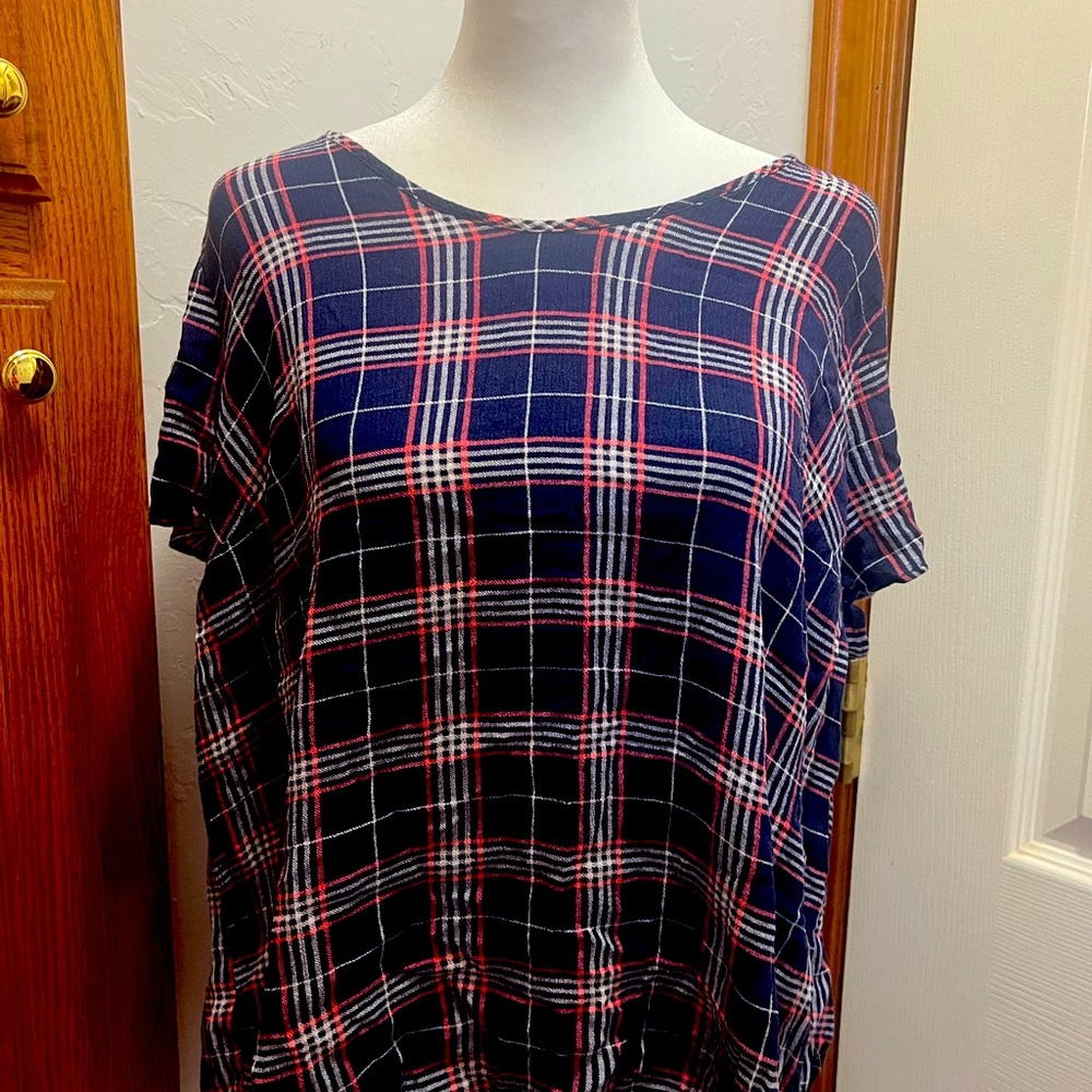 Plaid torrid top size 0